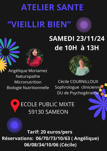 Atelier santé: vieillir ensemble, le 23 novembre